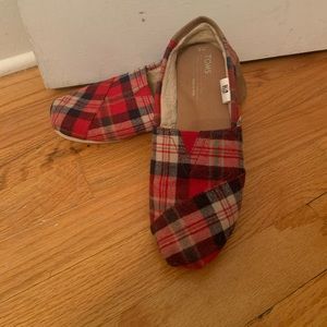 Plaid Tom’s 8W Shoes